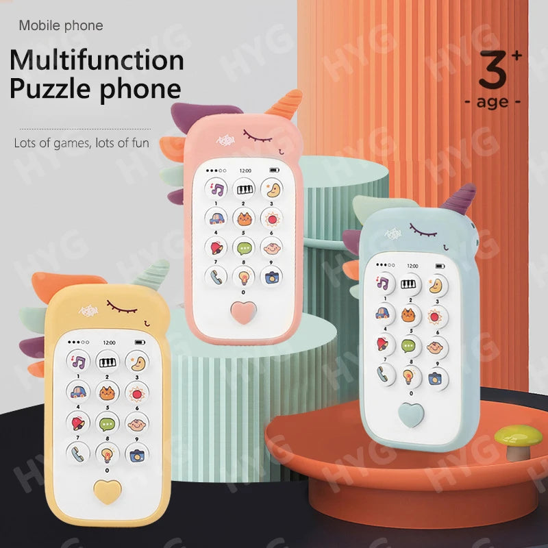 Baby Phone Toys Cute Telephone Teether Musical Voice Toy.