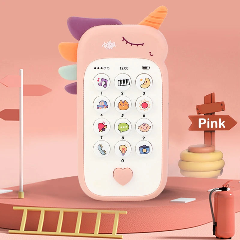 Baby Phone Toys Cute Telephone Teether Musical Voice Toy.