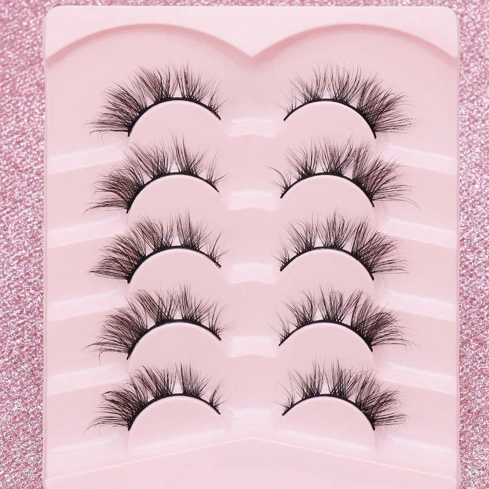 5 Pairs Cat Eye Lashes