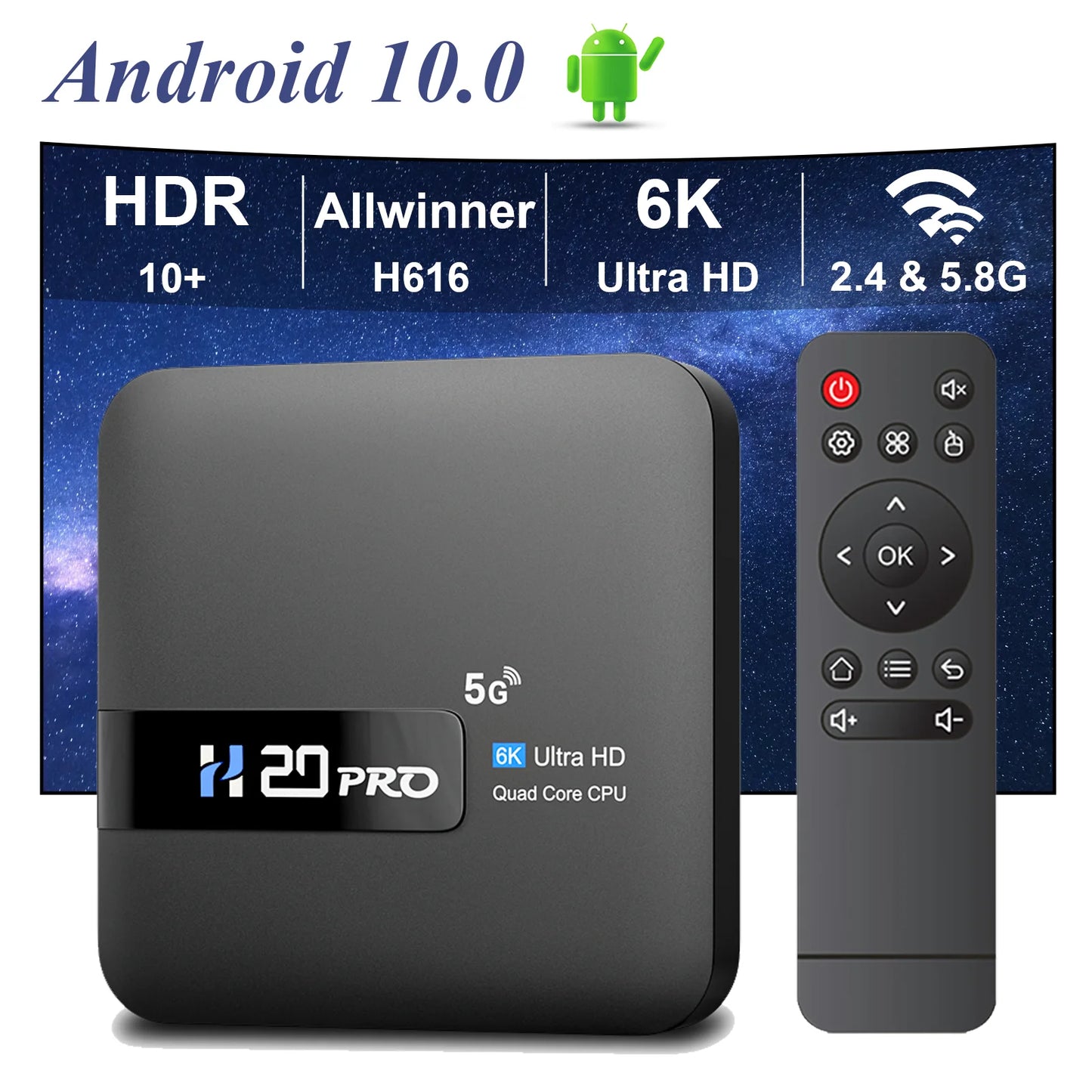 H20PRO Smart Android TV