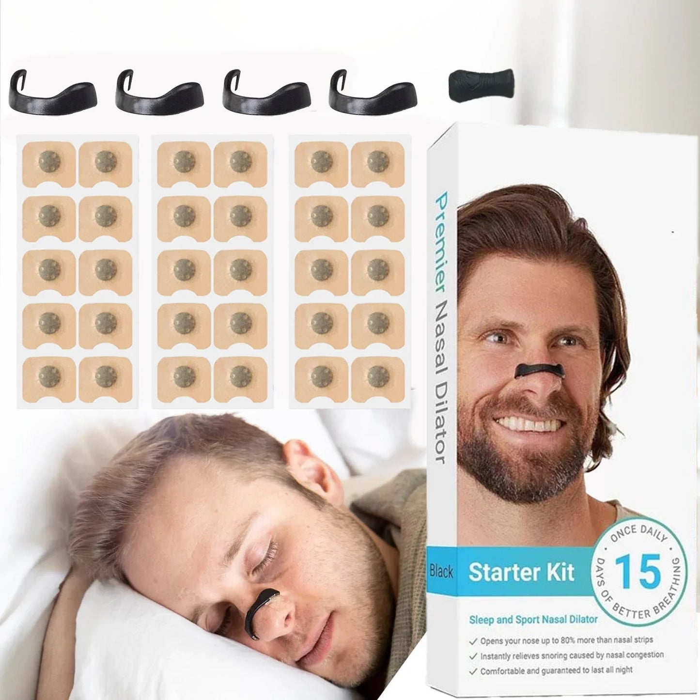 15Pairs Magnetic Nasal Breathing