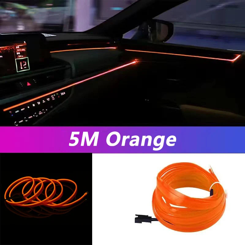 5M Car Interior Led Strip Light Neon.