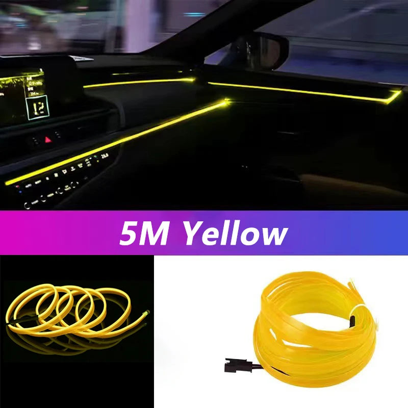 5M Car Interior Led Strip Light Neon.