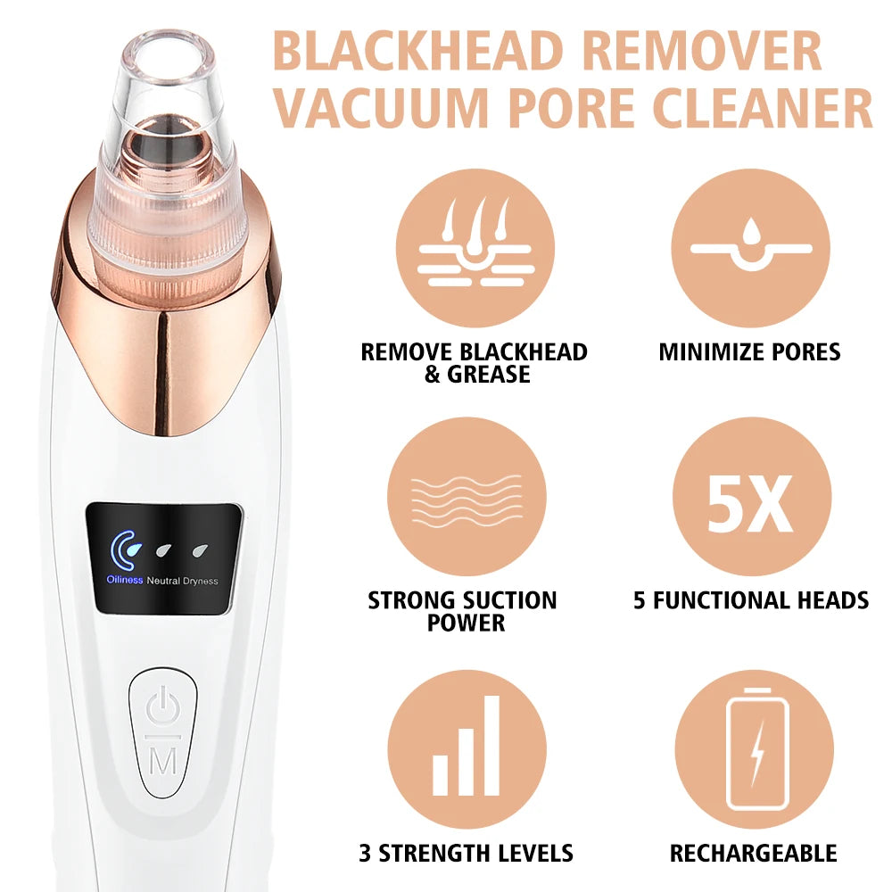 Electric Vacuum Suction Blackhead Remover Facial