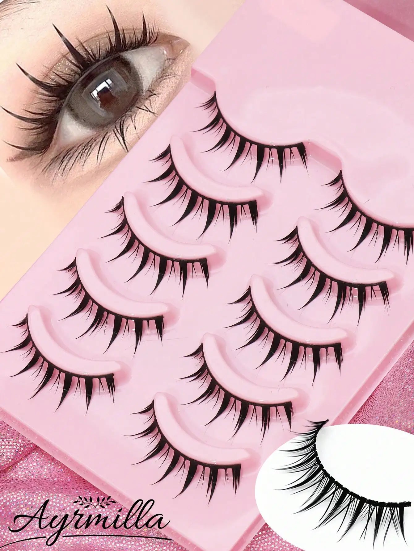 5 Pairs Cat Eye Lashes