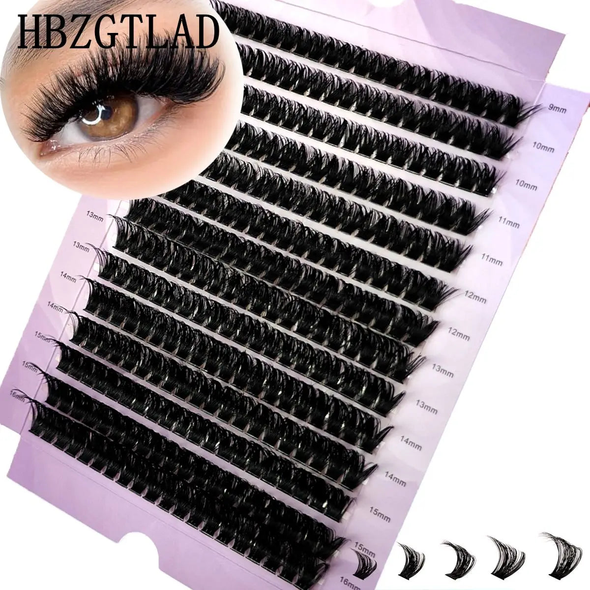 New 100D Mixed Tray 9-16mm Individual Lashes