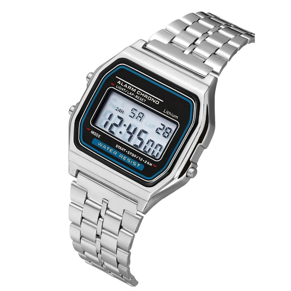 Steel strip LED electronic watch ultra-thin.