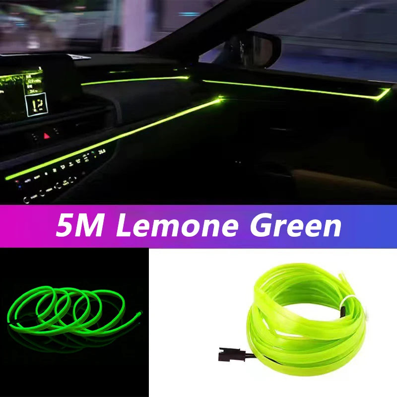 5M Car Interior Led Strip Light Neon.