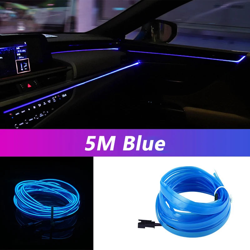 5M Car Interior Led Strip Light Neon.