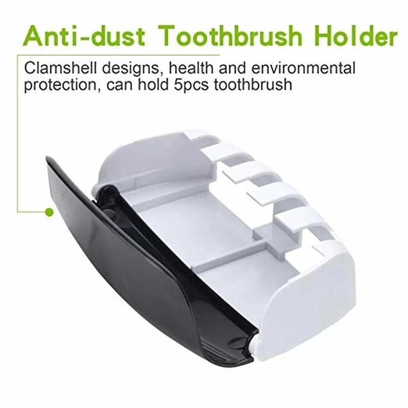 2PCS Automatic Toothpaste Dispenser Wall Mount.