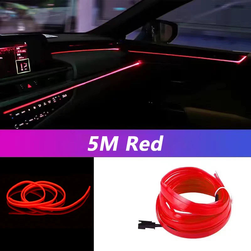 5M Car Interior Led Strip Light Neon.