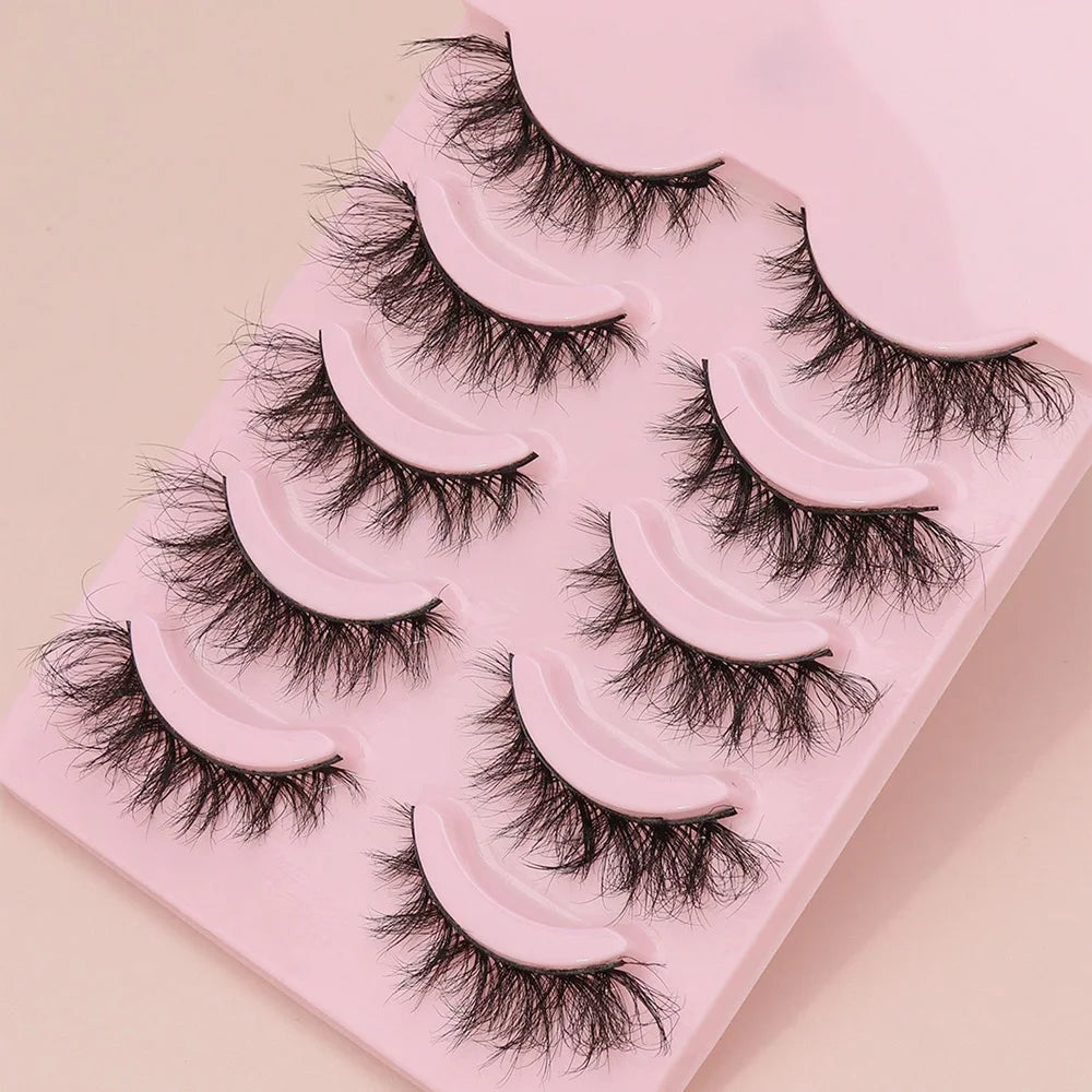 5 Pairs Cat Eye Lashes