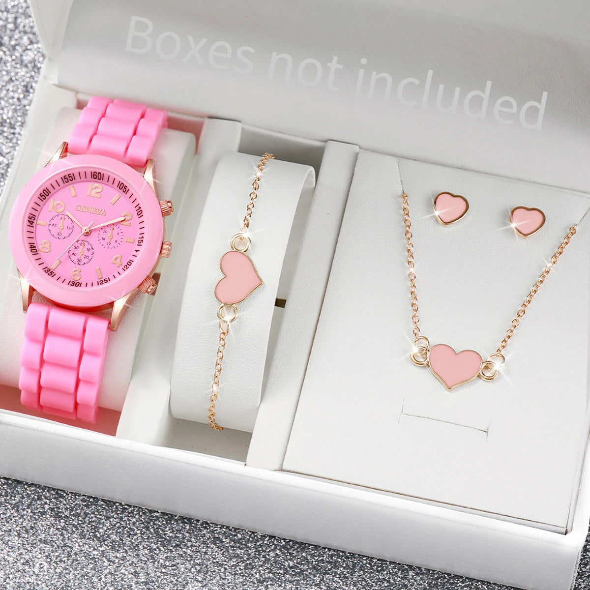 5/6PCS Women Watches Fashion