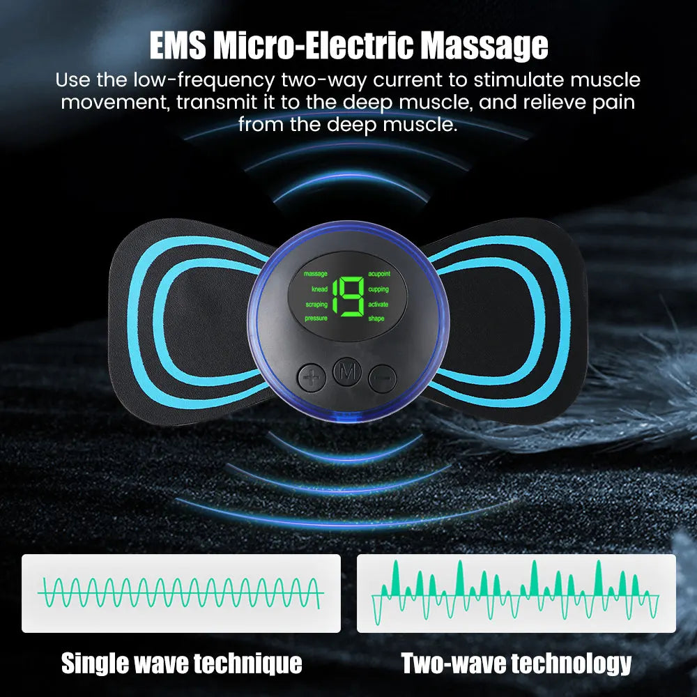 Mini Portable EMS Neck Massager Electric Neck Stretcher .