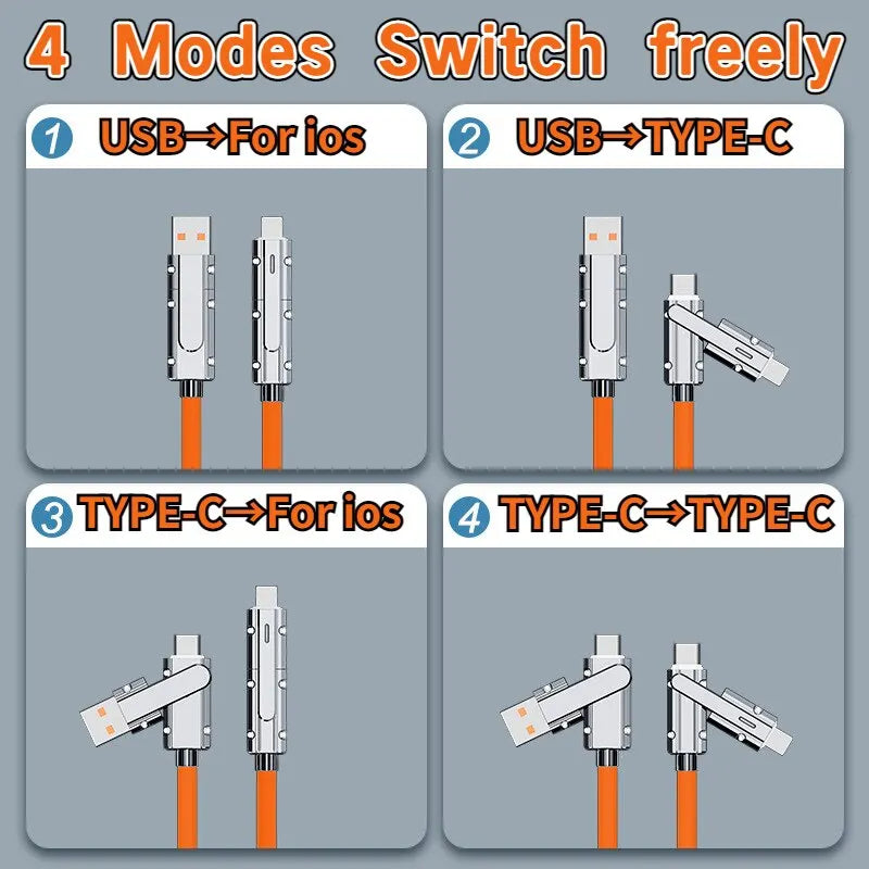 Type C To Typec Cable 2-In-2 66W