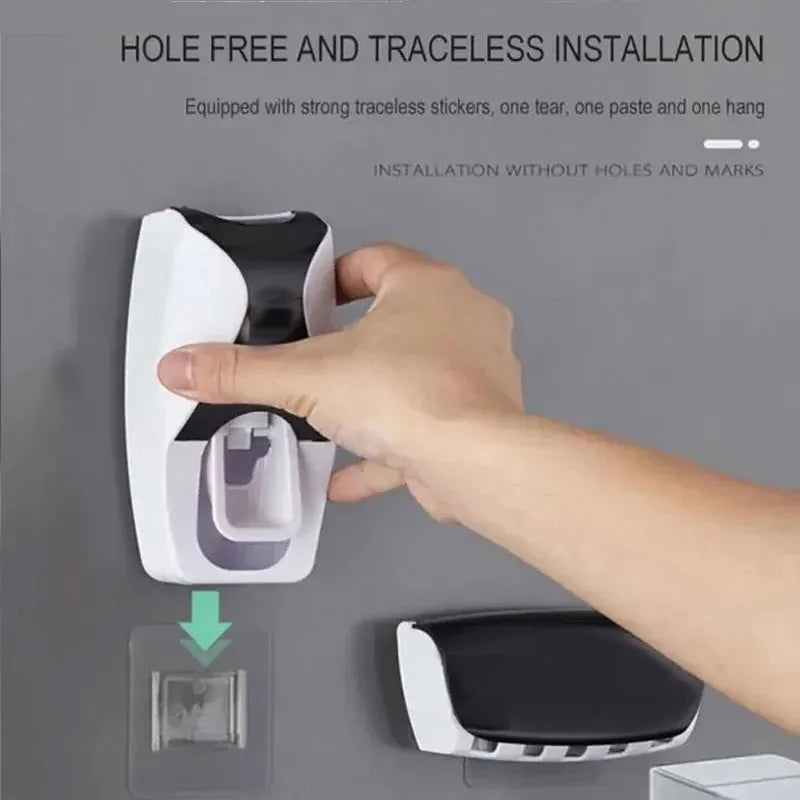 2PCS Automatic Toothpaste Dispenser Wall Mount.