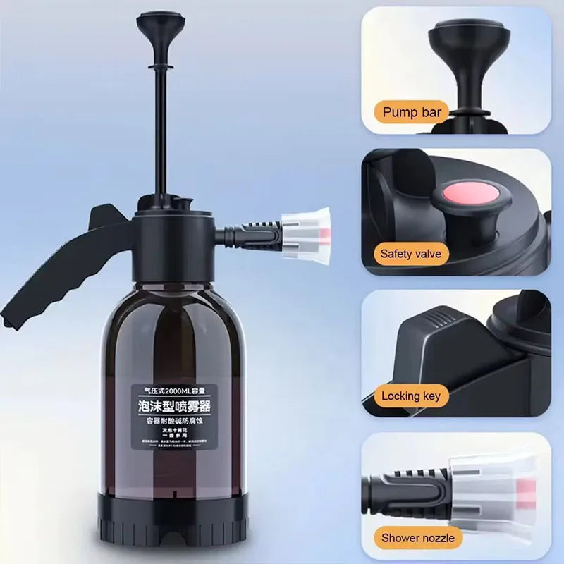 2L Car wash foam sprayer pneumatic handheld.