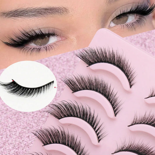 5 Pairs Cat Eye Lashes