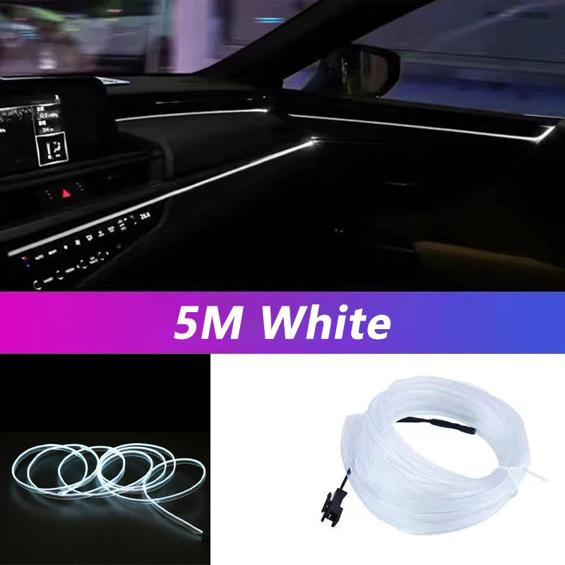 5M Car Interior Led Strip Light Neon.