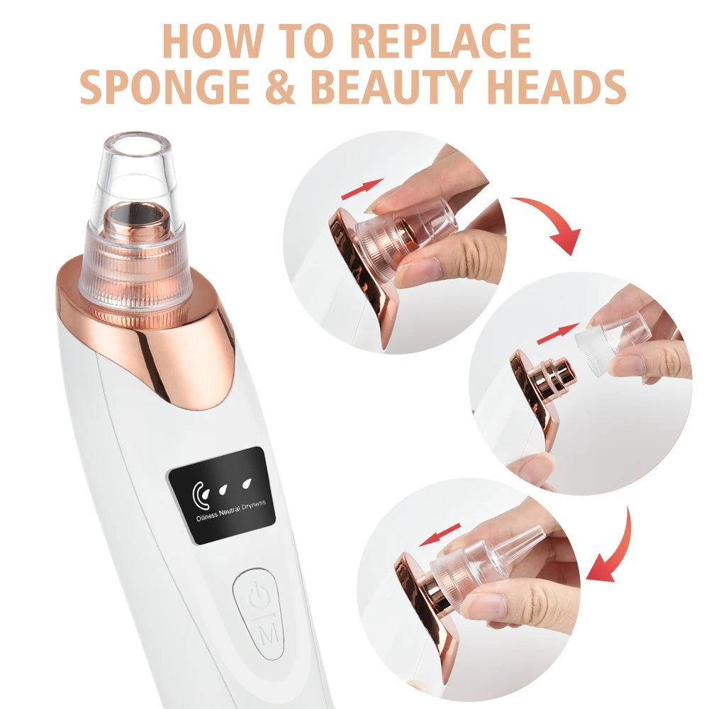 Electric Vacuum Suction Blackhead Remover Facial