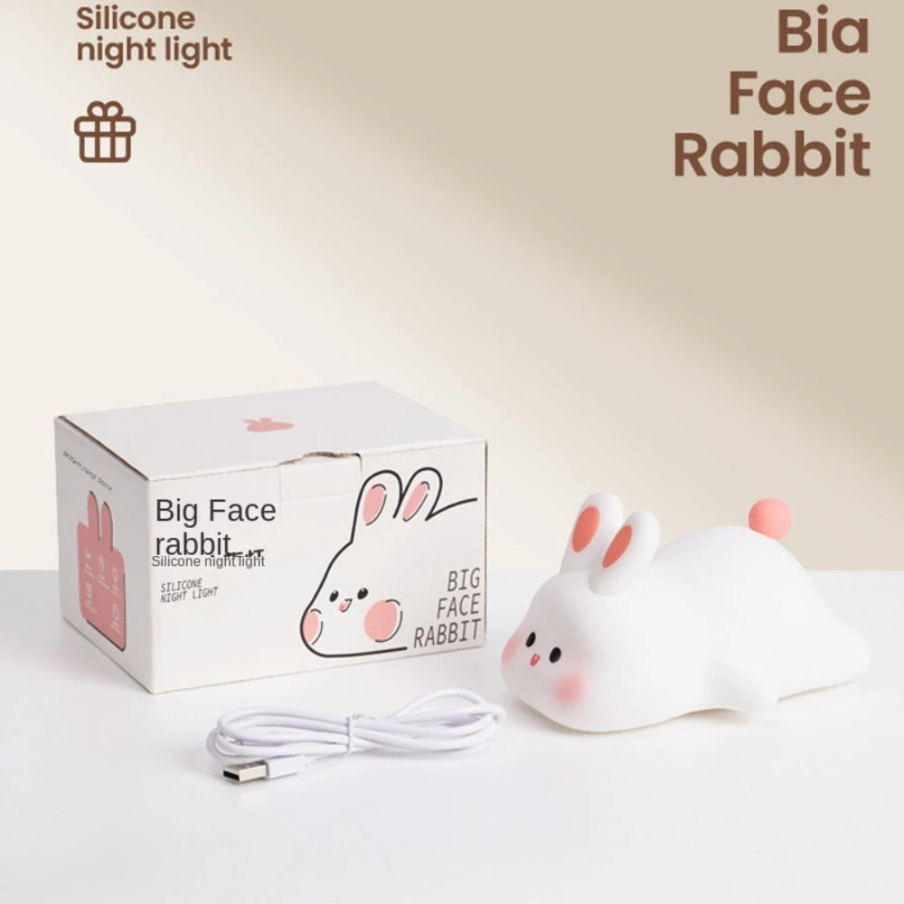 Cute Rabbit Silicone Night Light