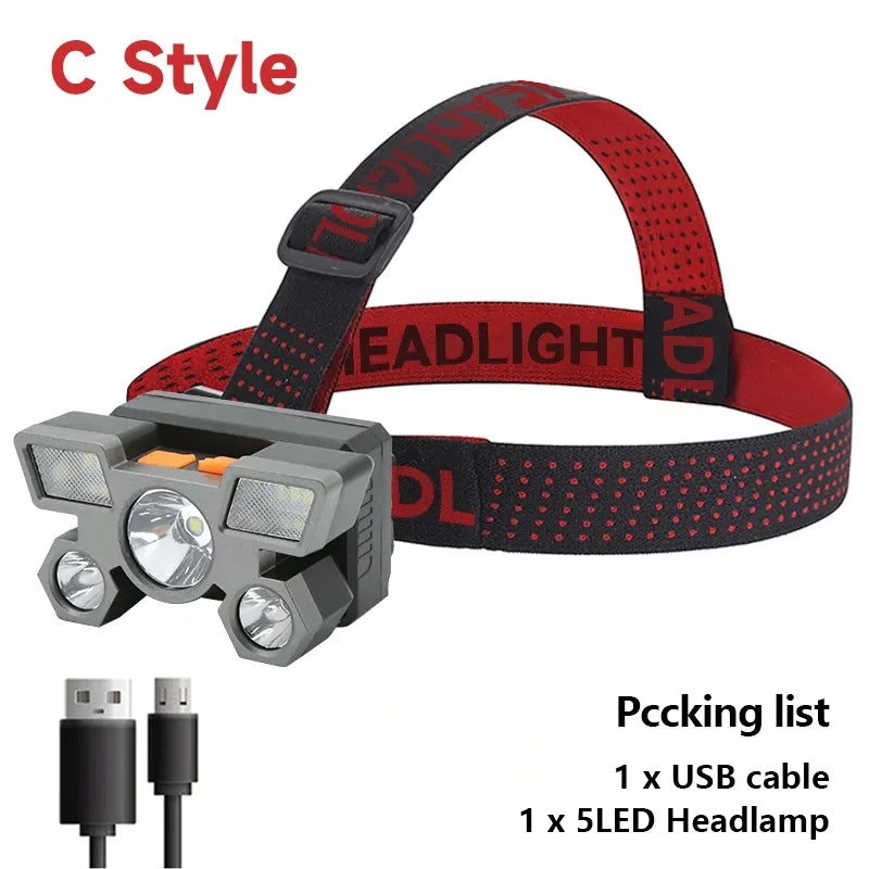 5 LED Flashlight Rechargeable