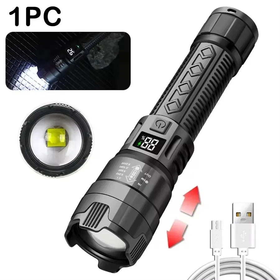 1600000 LM Super Bright Flashlight