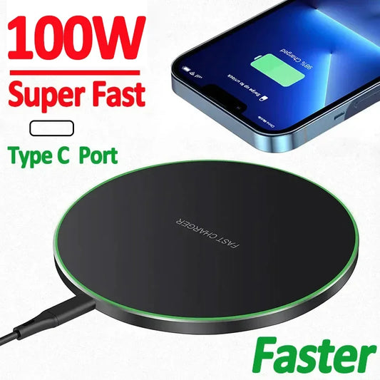 100W Fast Wireless Charger Pad