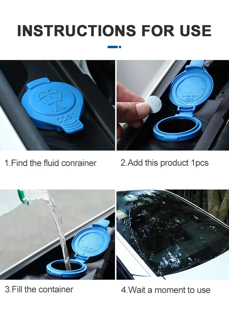 Solid Cleaner Car Windscreen Cleaner .