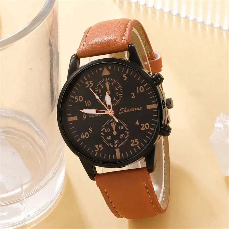 New Men Watch Luxury Bracelet Set Fashion .