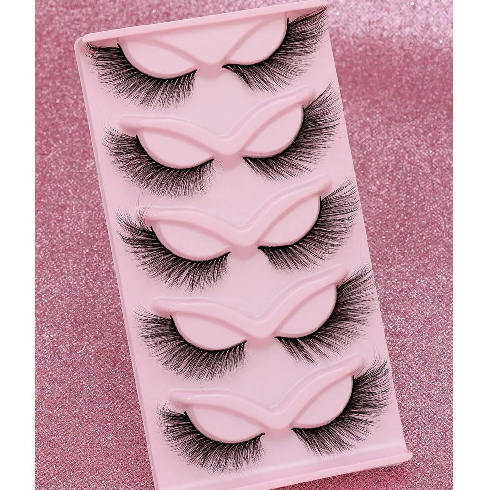 5 Pairs Cat Eye Lashes