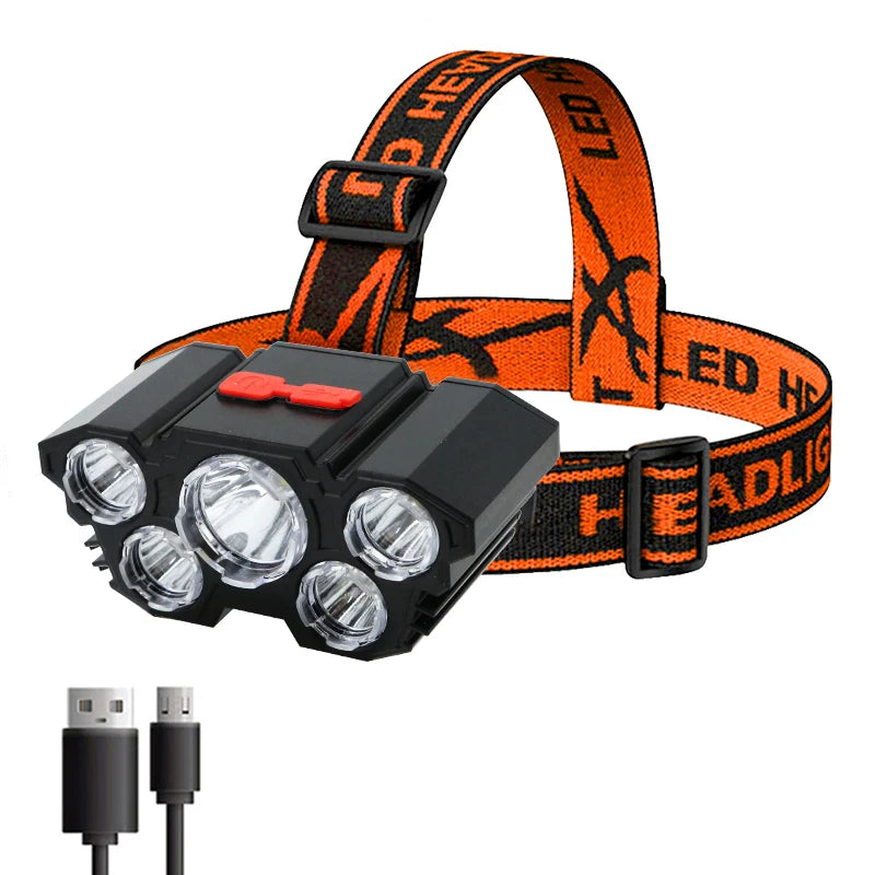 5 LED Flashlight Rechargeable