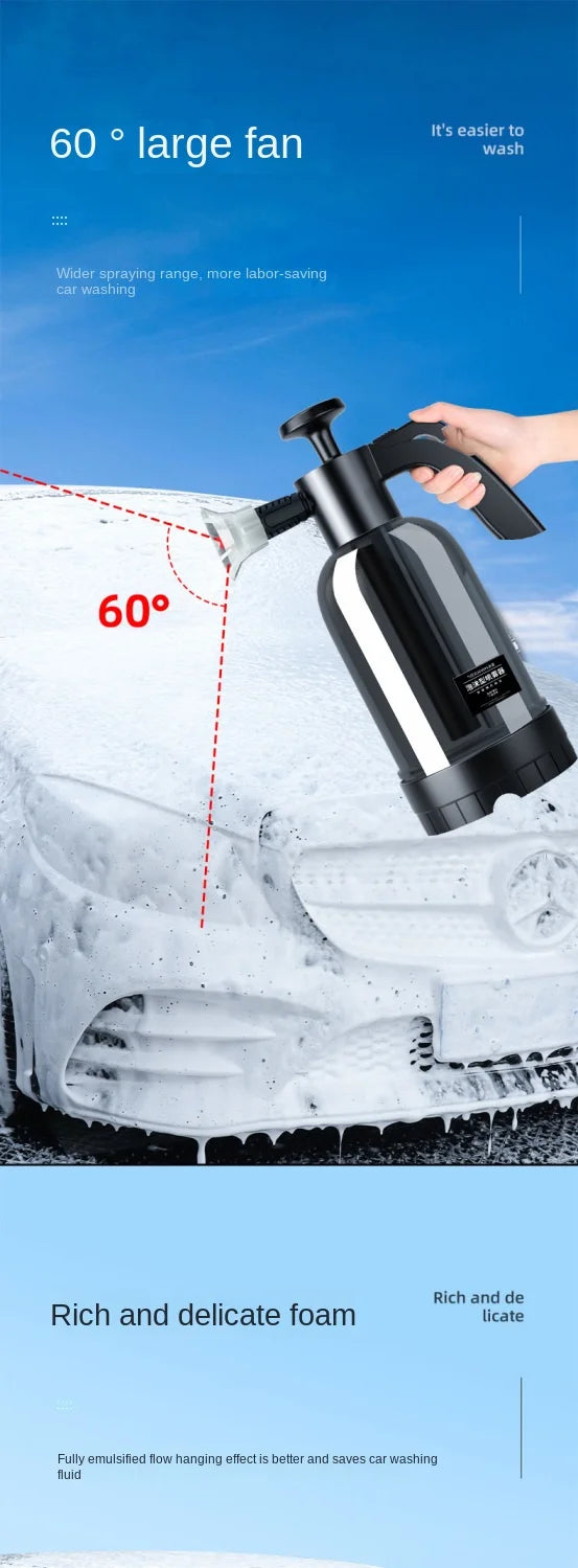 2L Car wash foam sprayer pneumatic handheld.