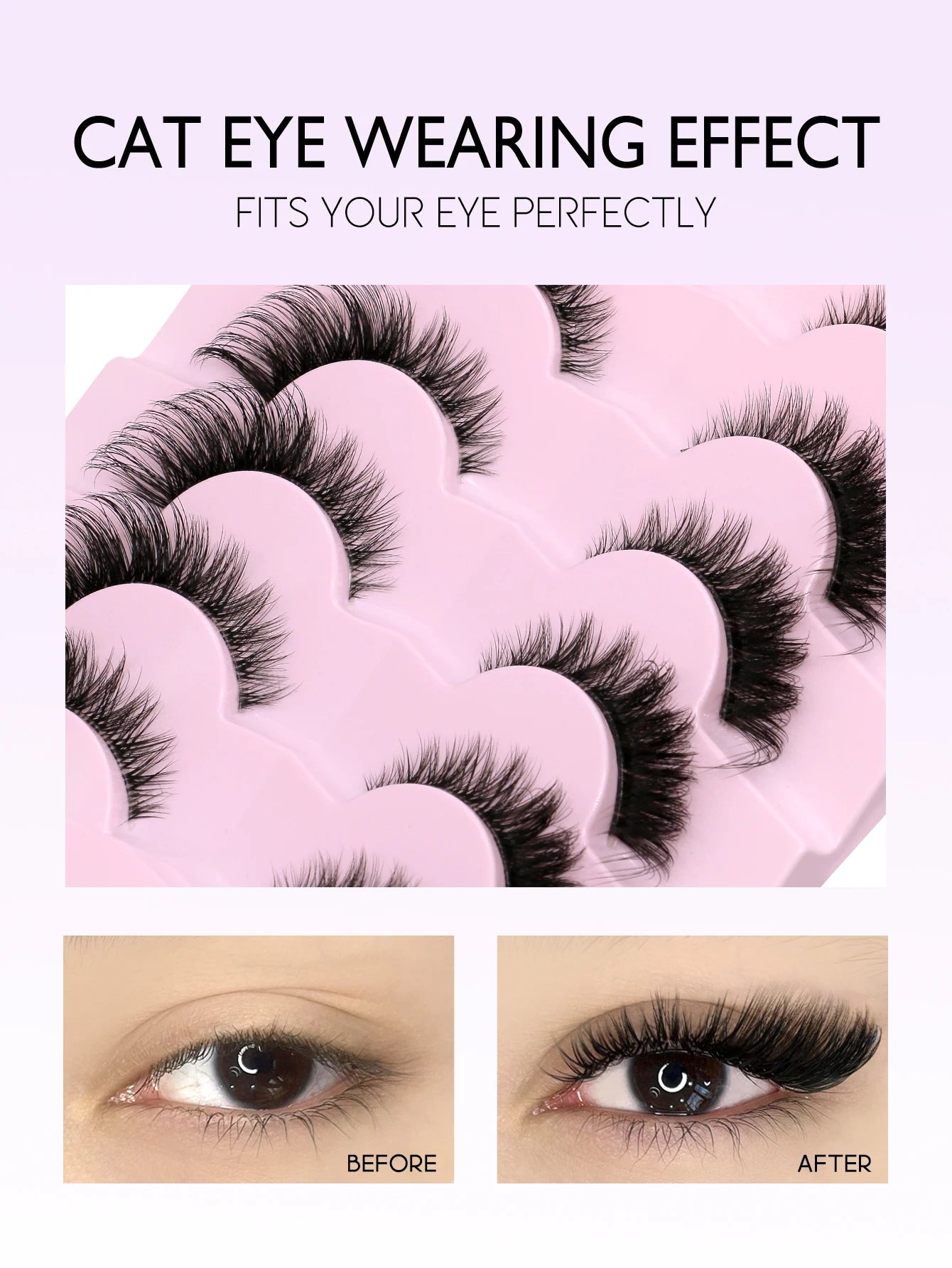 GROINNEYA Cat Eye Lashes