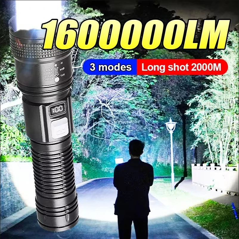 1600000 LM Super Bright Flashlight