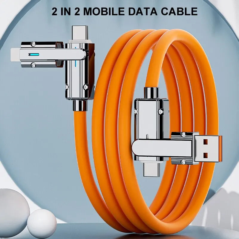 Type C To Typec Cable 2-In-2 66W